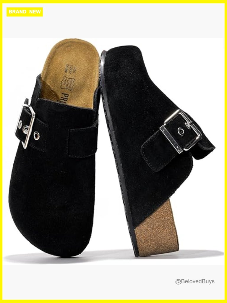 Women's Mules & Clogs Memory Foam Non-Slip Platform Wedges Adjustable Straps